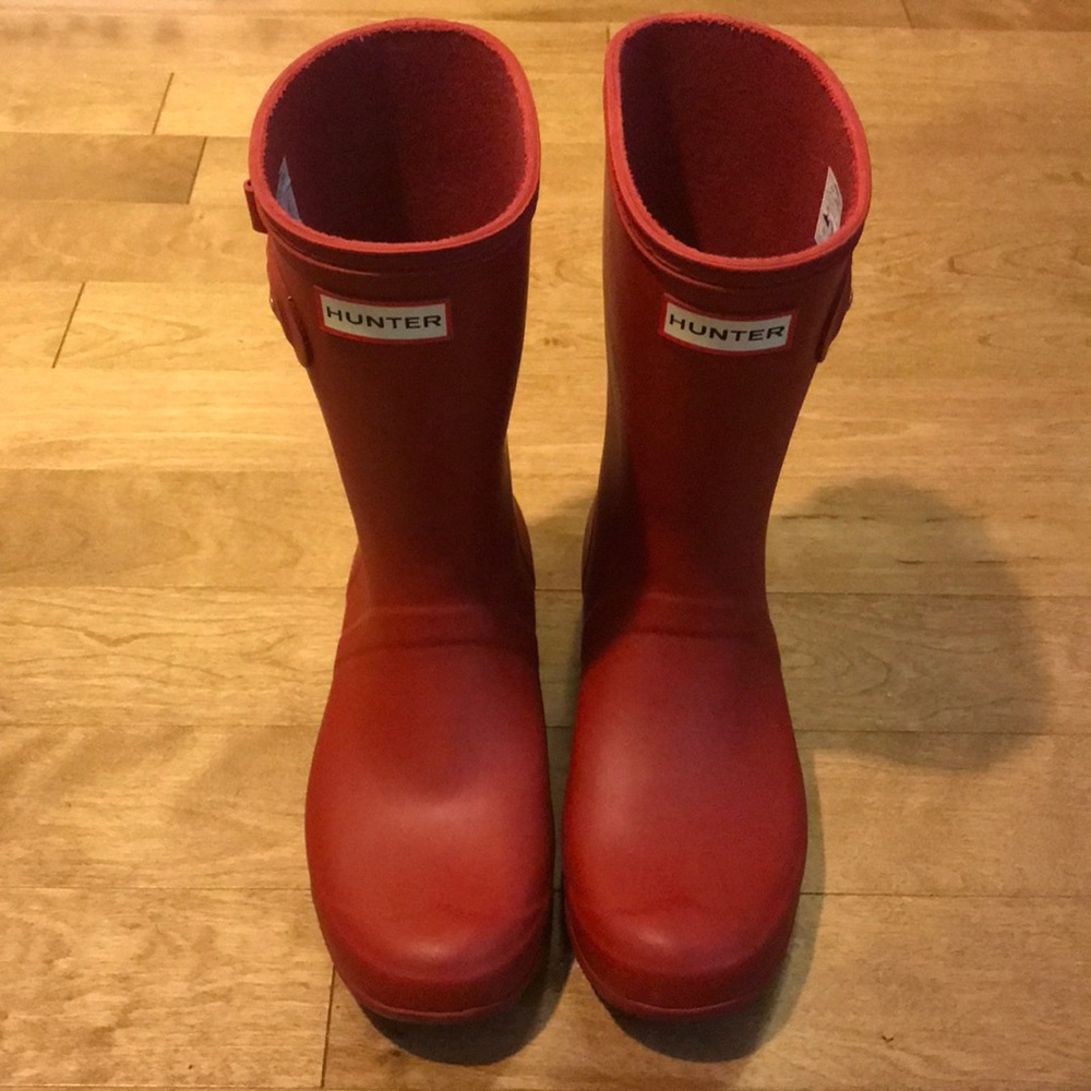 Red Short Hunter Boots
